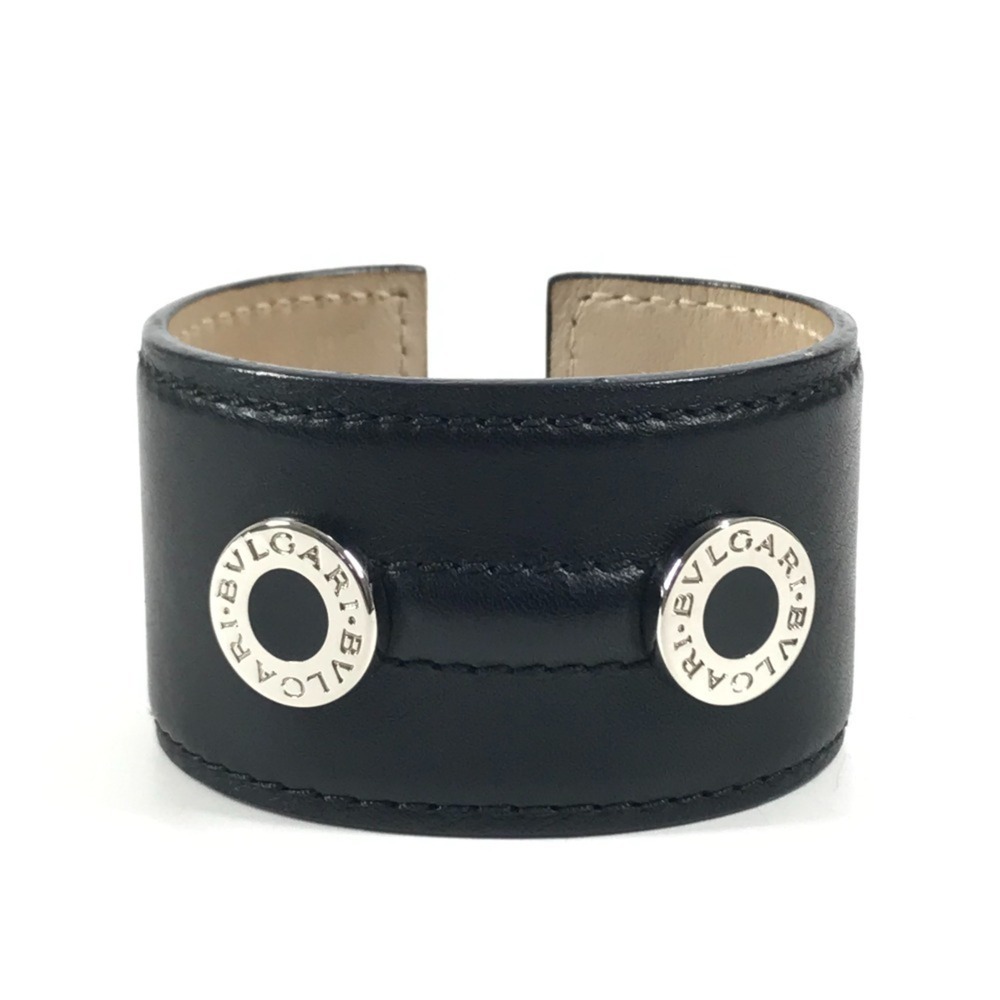 BVLGARI Silver Leather Bracelet